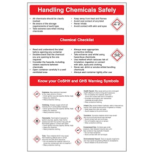 Handling Chemicals Safety Poster