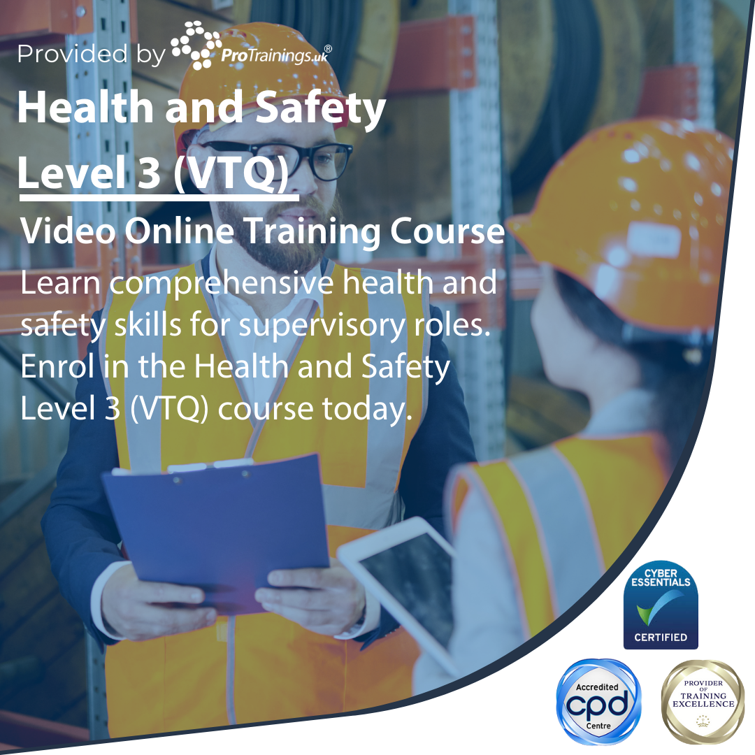 Health and Safety Level 3 Training Online | Supervisor Course