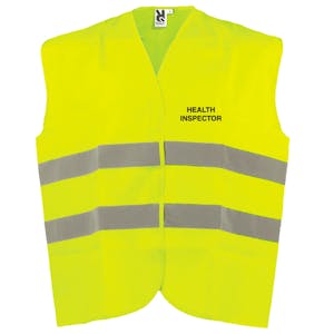 Adjustable Hi-Vis Vest - Health Inspector