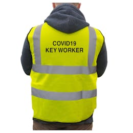 Hi-Vis Vest COVID-19 Key Worker