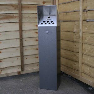 cigarette bins for outside Outdoor KEY LOCKABLE Stainless Steel Cigarette Bin, Outdoor