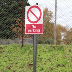 Round Sign Posts with Fixing Clips