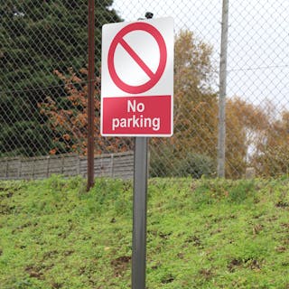 Round Sign Posts with Fixing Clips