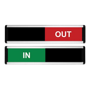 In/Out Sliding Door Sign