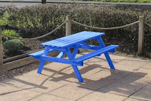 Painted Junior A-Frame Wooden Picnic Tables