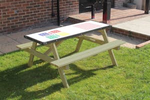 Junior Activity A-Frame Wooden Picnic Table