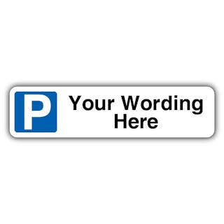 Custom - Customer Parking - Mandatory Blue Parking - Kerb Sign