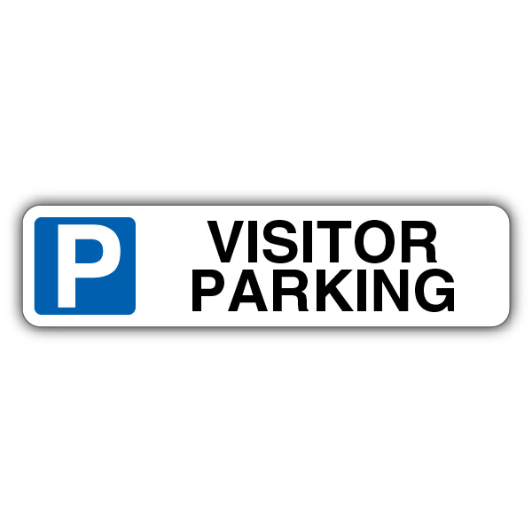 Visitor Parking - Mandatory Blue Parking - Kerb Sign | Visitor/Guests ...