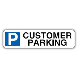 Customer Parking - Mandatory Blue Parking - Kerb Sign