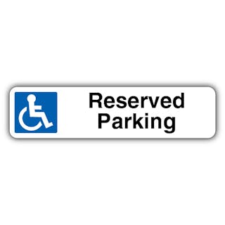 Reserved Parking - Mandatory Disabled - Kerb Sign