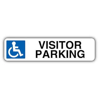 Visitor Parking - Mandatory Disabled - Kerb Sign