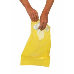 Yellow Self Seal Disposable Bag - 27 x 46cm
