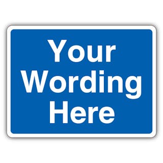 Custom Wording - Blue Mandatory