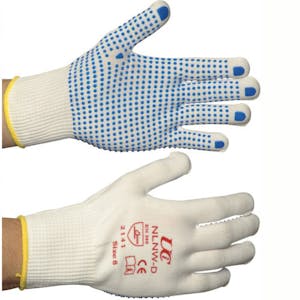 UCI Low Lint PVC Dotted Nylon Gloves