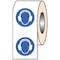 Ear Protection Vinyl Labels On A Roll