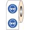 Eye Protection Vinyl Labels On A Roll