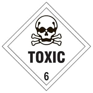 Toxic Diamond Vinyl Labels On A Roll