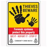 Thieves Beware / Forensic Systems / See It-Report It-Stop It / Community Crime Watch