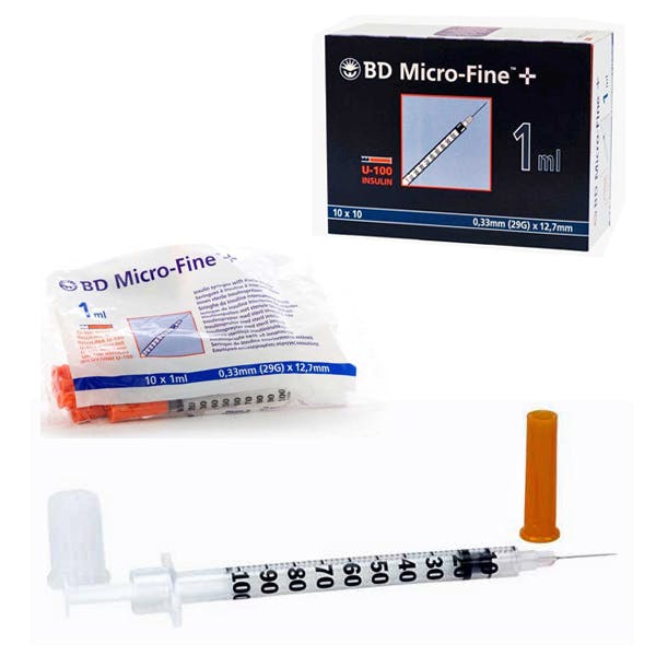 Microfine Insulin Syringes With Needles