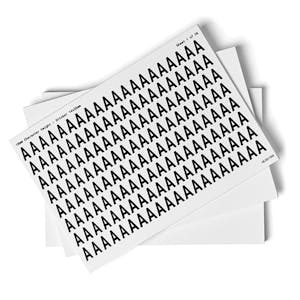 White A-Z Letter Packs - 18mm Character Height