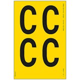 Yellow Self Adhesive C Labels