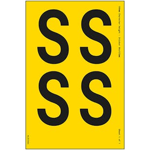 Yellow Self Adhesive S Labels