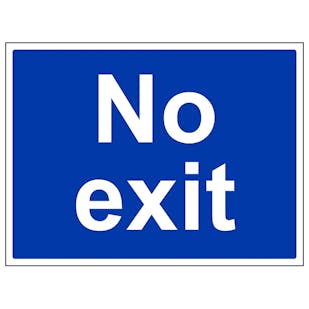 Mandatory No Exit - Large Landscape