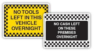 No Overnight Storage Signs