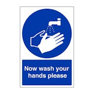 Removable Vinyl Hygiene Signs