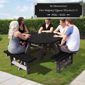 Queen Elizabeth II Memorial Octagonal Picnic Table