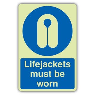 Photoluminescent Lifejackets Must Be Worn