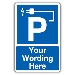 Custom - Mandatory Parking Vehicle Charging - Blue