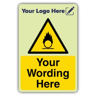 Oxidising Material - Portrait - Your Logo Here