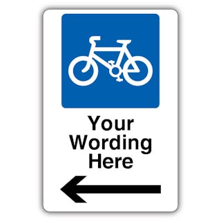 Custom - Mandatory Cycle Parking - Arrow Left