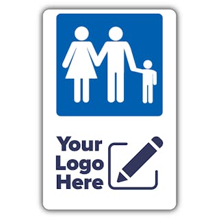 Large Family Parking Icon - Large Your Logo Here