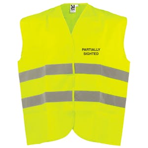 Adjustable Hi-Vis Vest - Partially Sighted