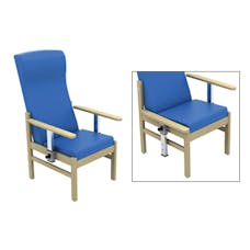 Patient High Back Arm Chair with Drop Arms