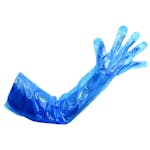 Safecare Blue Plastic Gauntlets