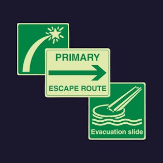 Photoluminescent Marine & Offshore Signs
