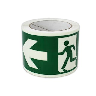 Photoluminescent Marking Tape - ISO Running Man Left