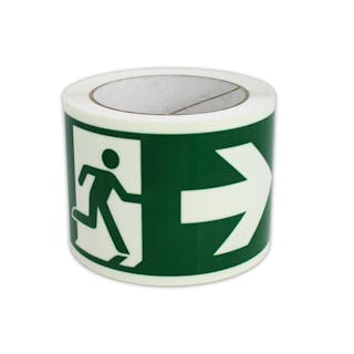 Photoluminescent Marking Tape - ISO Running Man Right