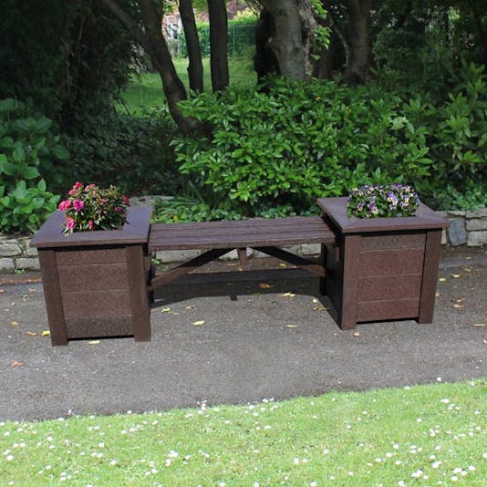 Planters with Benches