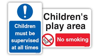 Play Area Signs