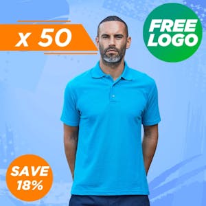 50 Pro RTX Polo Shirts for £350 - Includes Free Printed Logo!