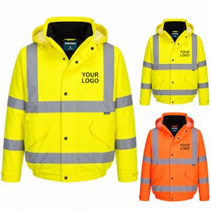 Portwest Essential Hi-Vis Winter Bomber Jacket 