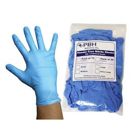 Economy Blue Nitrile Gloves - Small Packs