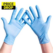 Superior Blue Powder Free Nitrile Gloves