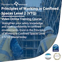 Principles of Working in Confined Spaces Level 2 (VTQ)