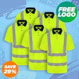 5 Pro RTX Short Sleeve Hi-Vis Polo Shirts For £99 - Includes Free Embroidered Logo!