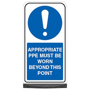 Freestanding Sign - Appropriate PPE Must Be Worn